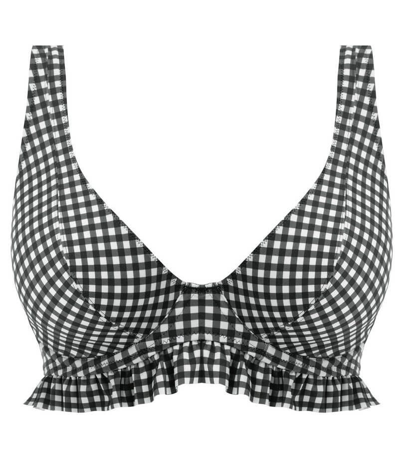 Freya Swim Check In Underwired High Apex Bikini Top - Monochrome Swim